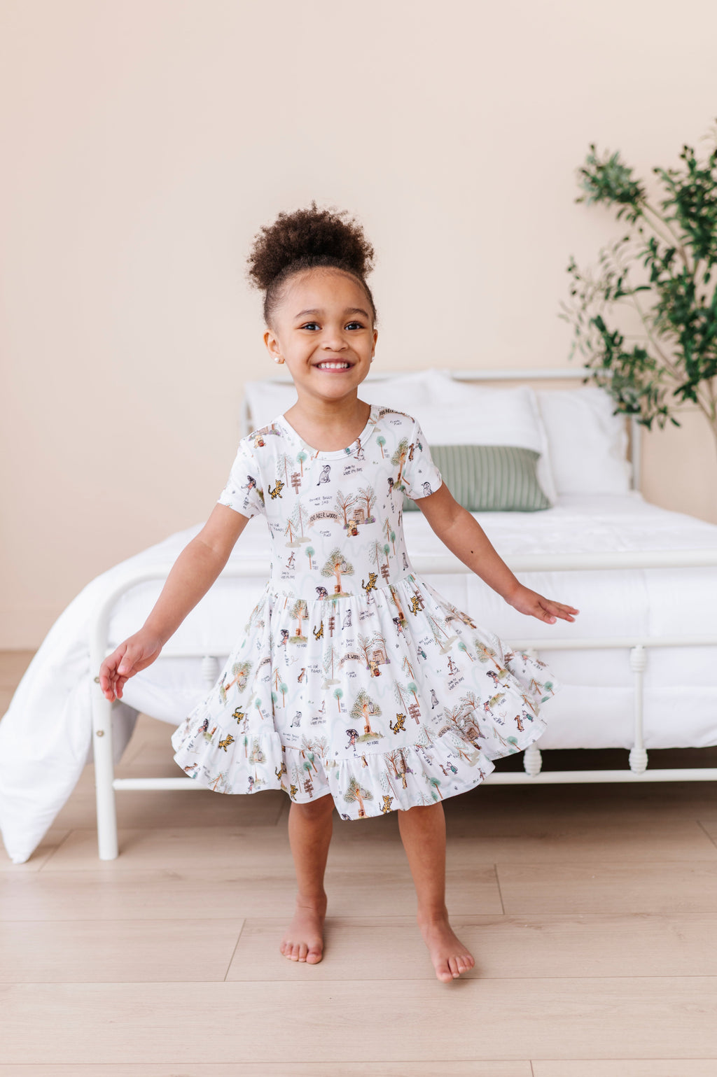 100 Acre Map Girls' Twirl Dress + Shorts