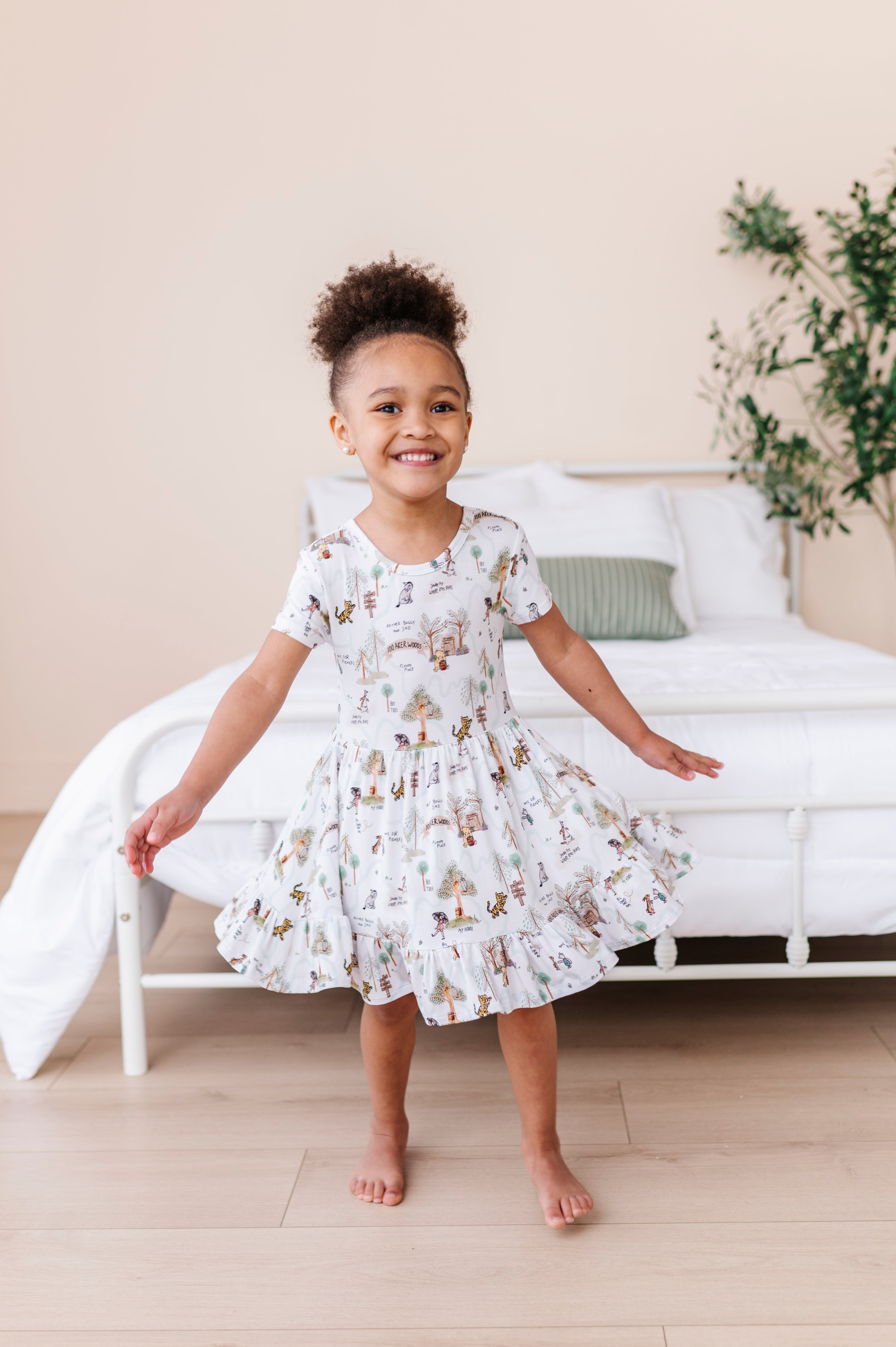 100 Acre Map Girls' Twirl Dress + Shorts